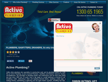 Tablet Screenshot of activeplumbing.com.au